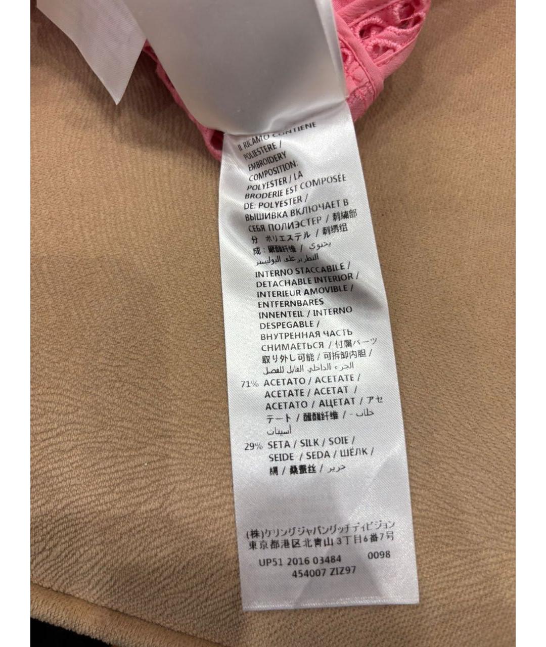 GUCCI Розовое повседневное платье, фото 8