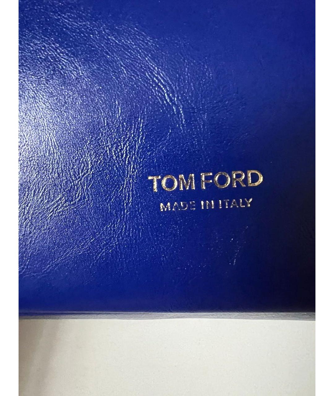 TOM FORD Синяя кожаная сумка через плечо, фото 5