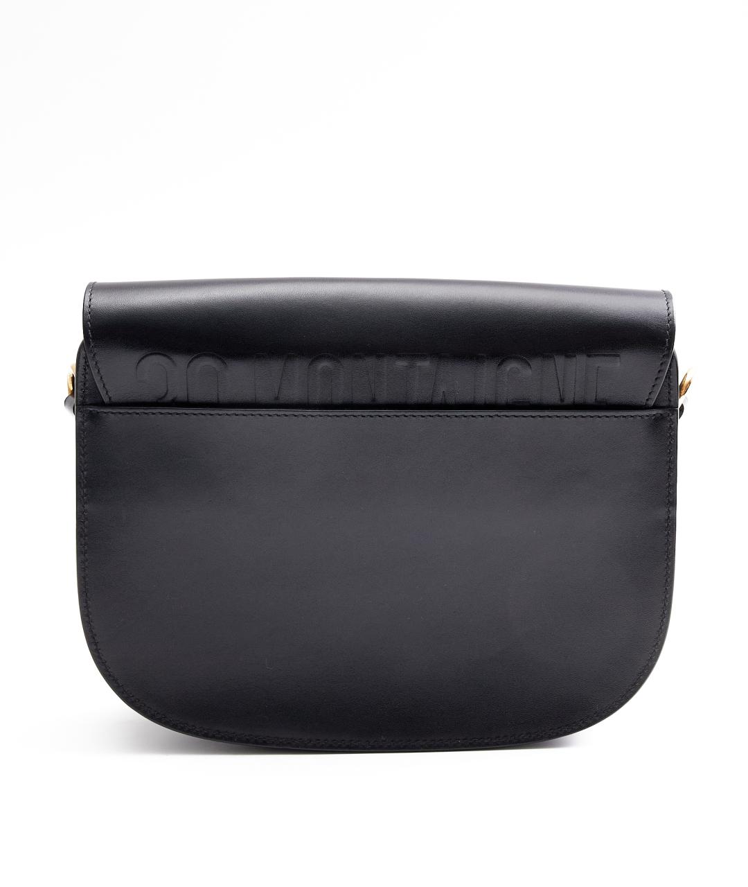 CHRISTIAN DIOR Черная кожаная сумка с короткими ручками, фото 3