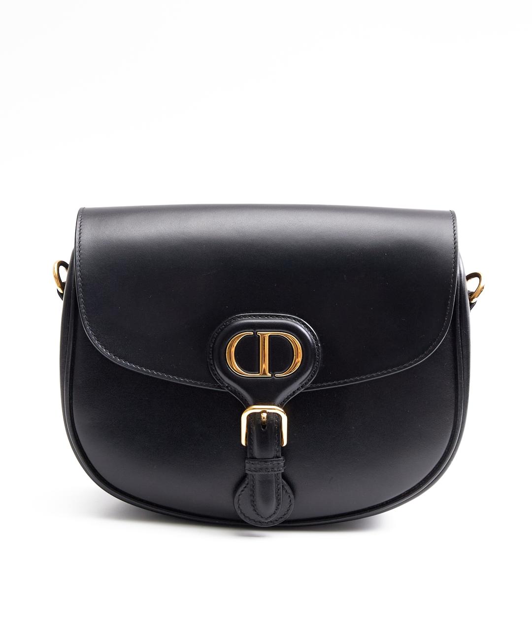 CHRISTIAN DIOR Черная кожаная сумка с короткими ручками, фото 8