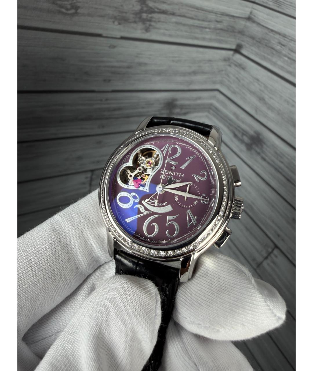 ZENITH Фиолетовые часы, фото 5