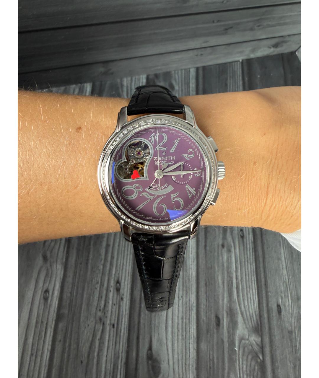 ZENITH Фиолетовые часы, фото 2