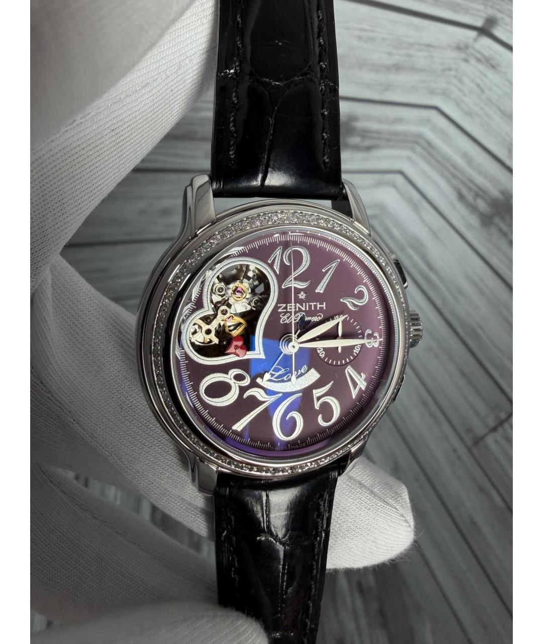 ZENITH Фиолетовые часы, фото 4