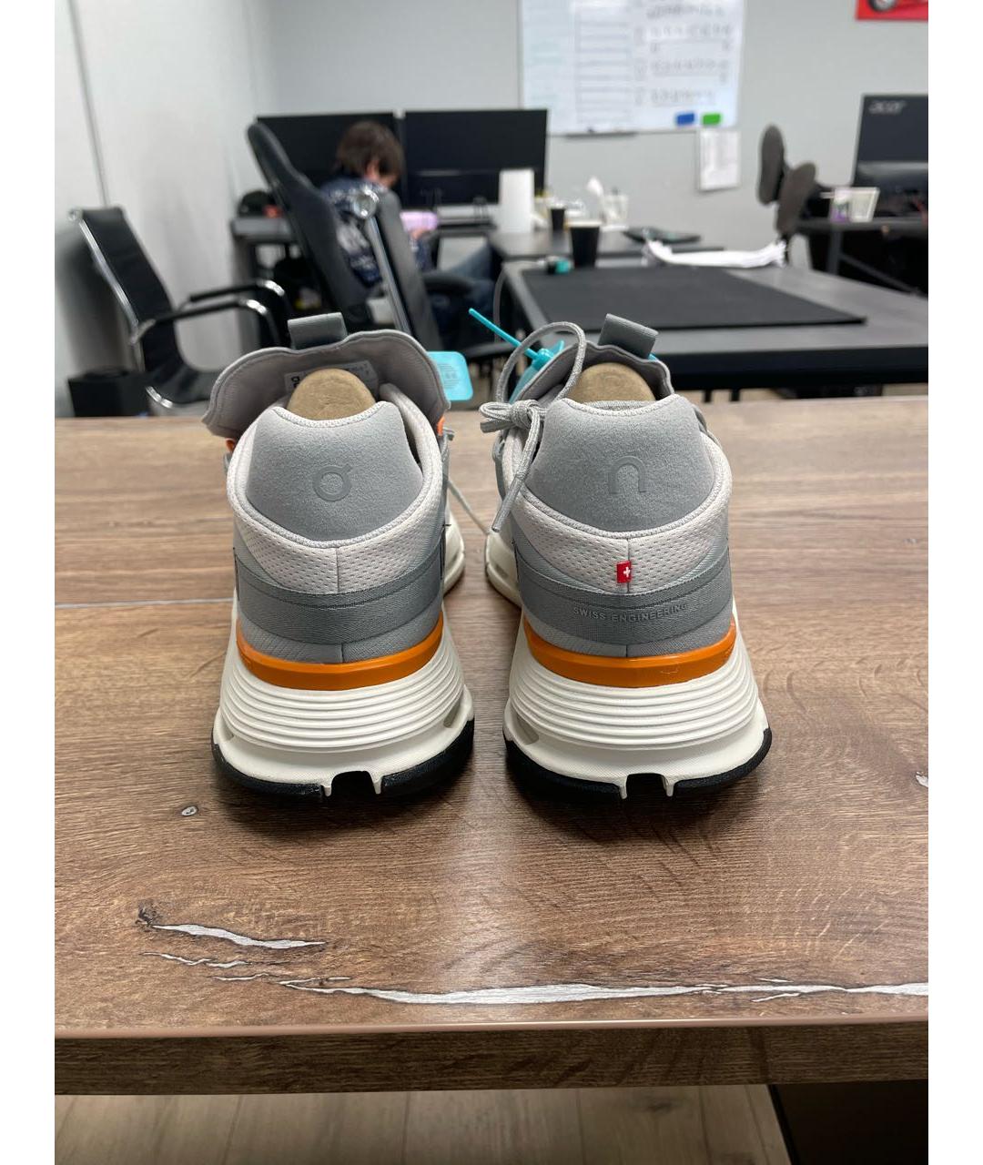 ON Серые синтетические низкие кроссовки / кеды, фото 4