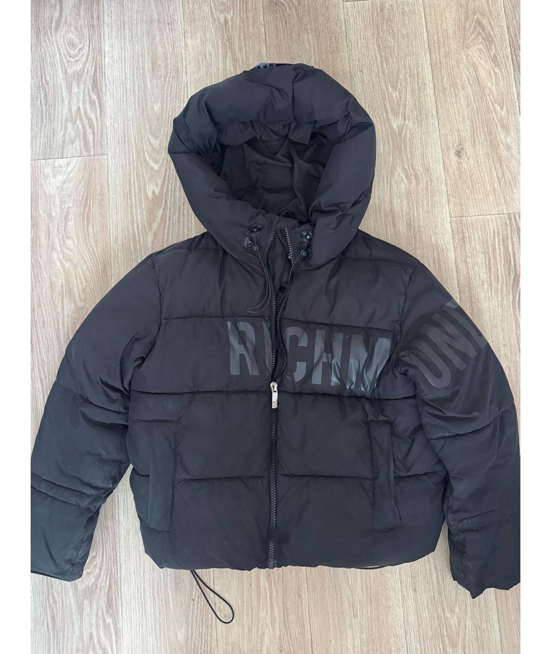 JOHN RICHMOND Черный полиэстеровый пуховик, фото 7