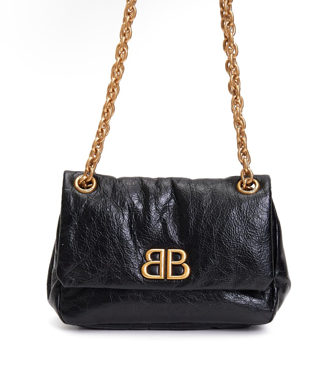 BALENCIAGA Черная кожаная сумка через плечо, фото 7