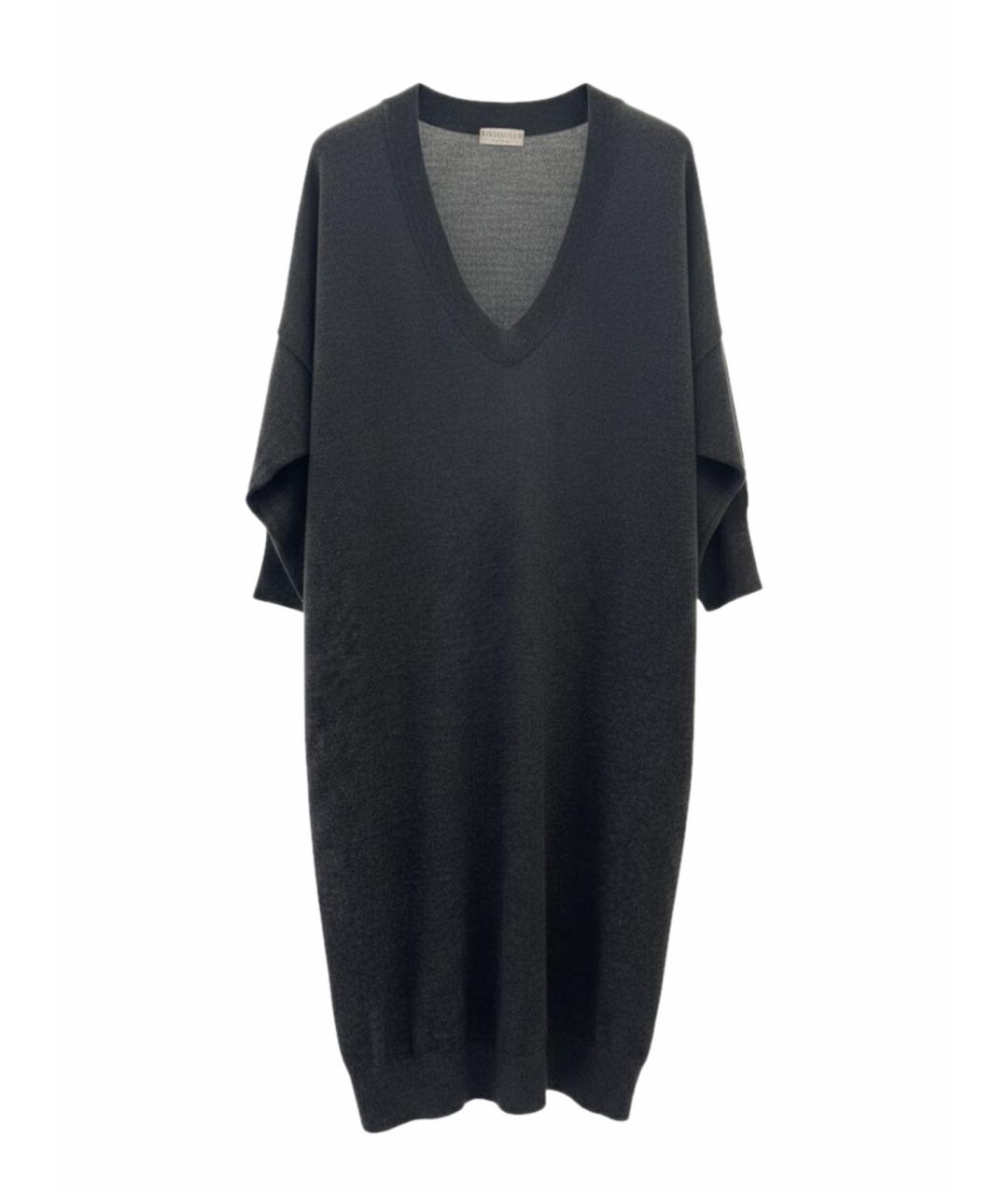 BRUNELLO CUCINELLI Антрацитовое повседневное платье, фото 1