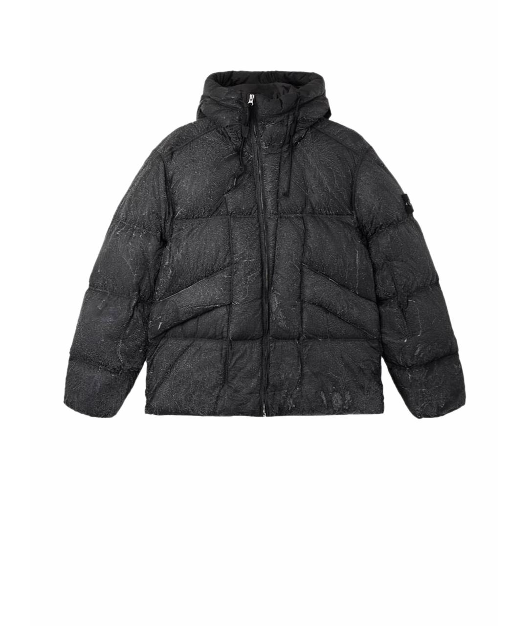 STONE ISLAND Черный пуховик, фото 1