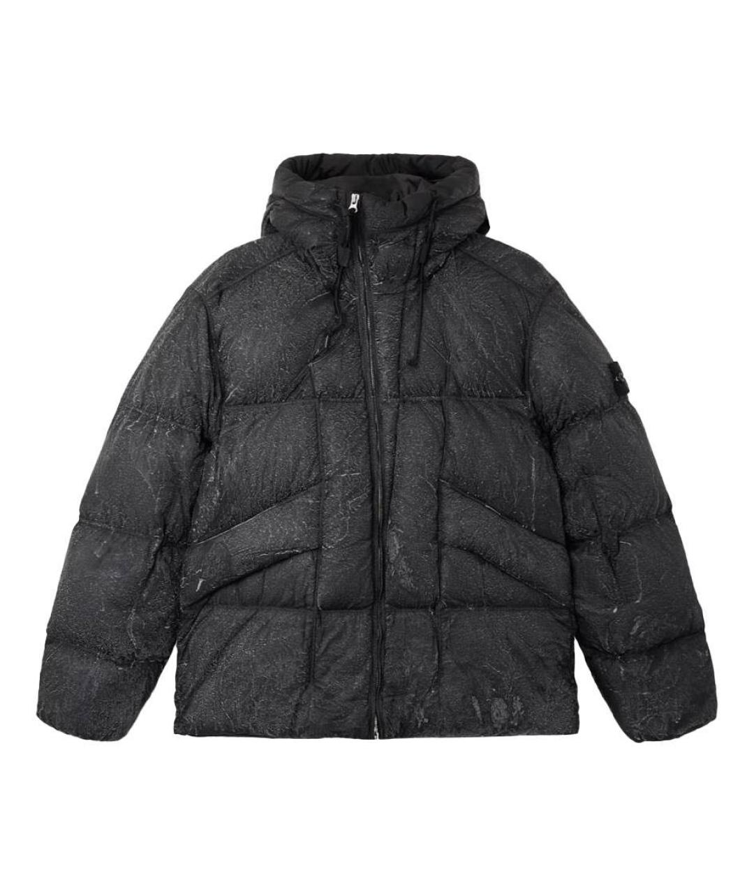 STONE ISLAND Черный пуховик, фото 8