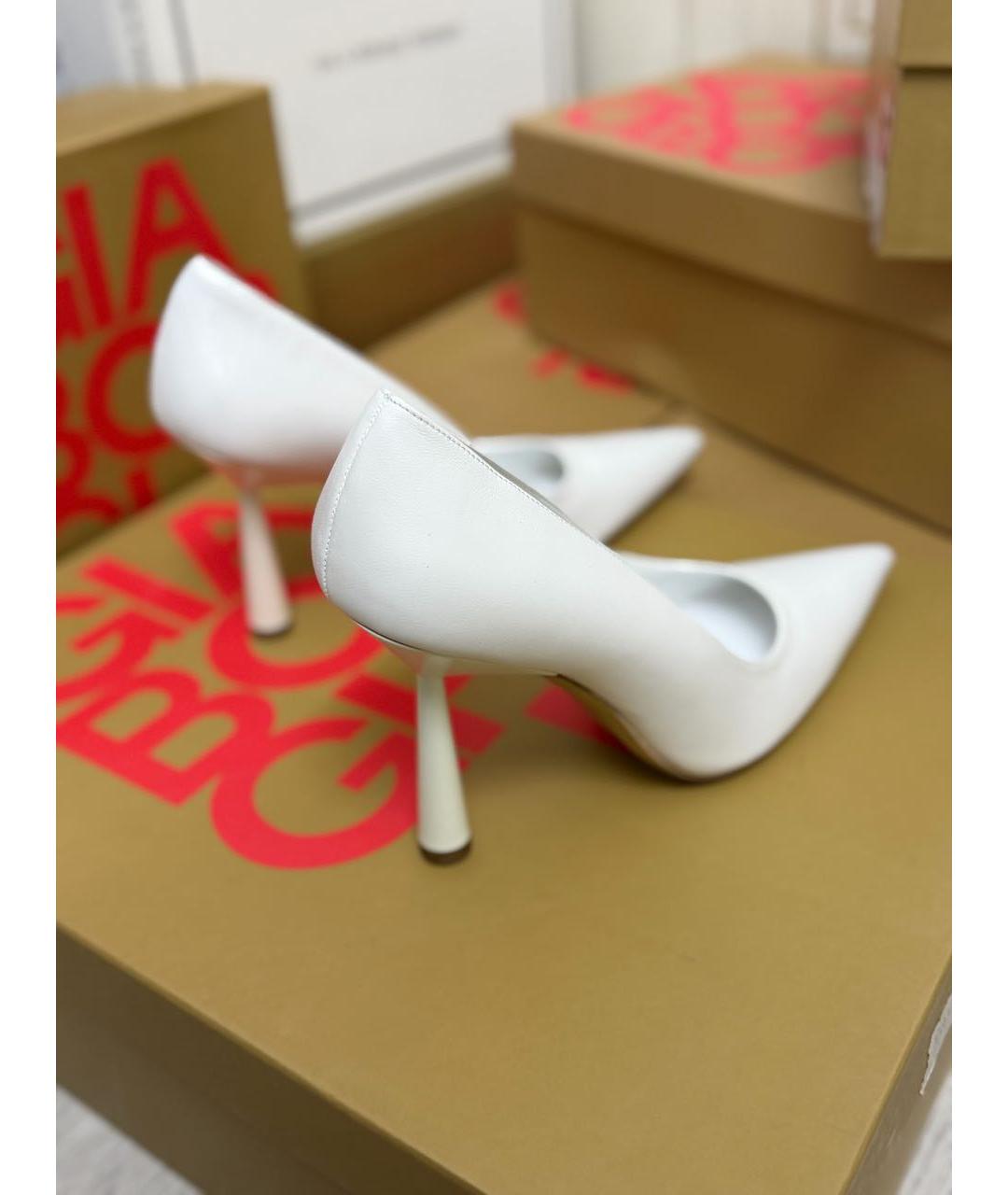 GIABORGHINI Белые кожаные туфли, фото 7