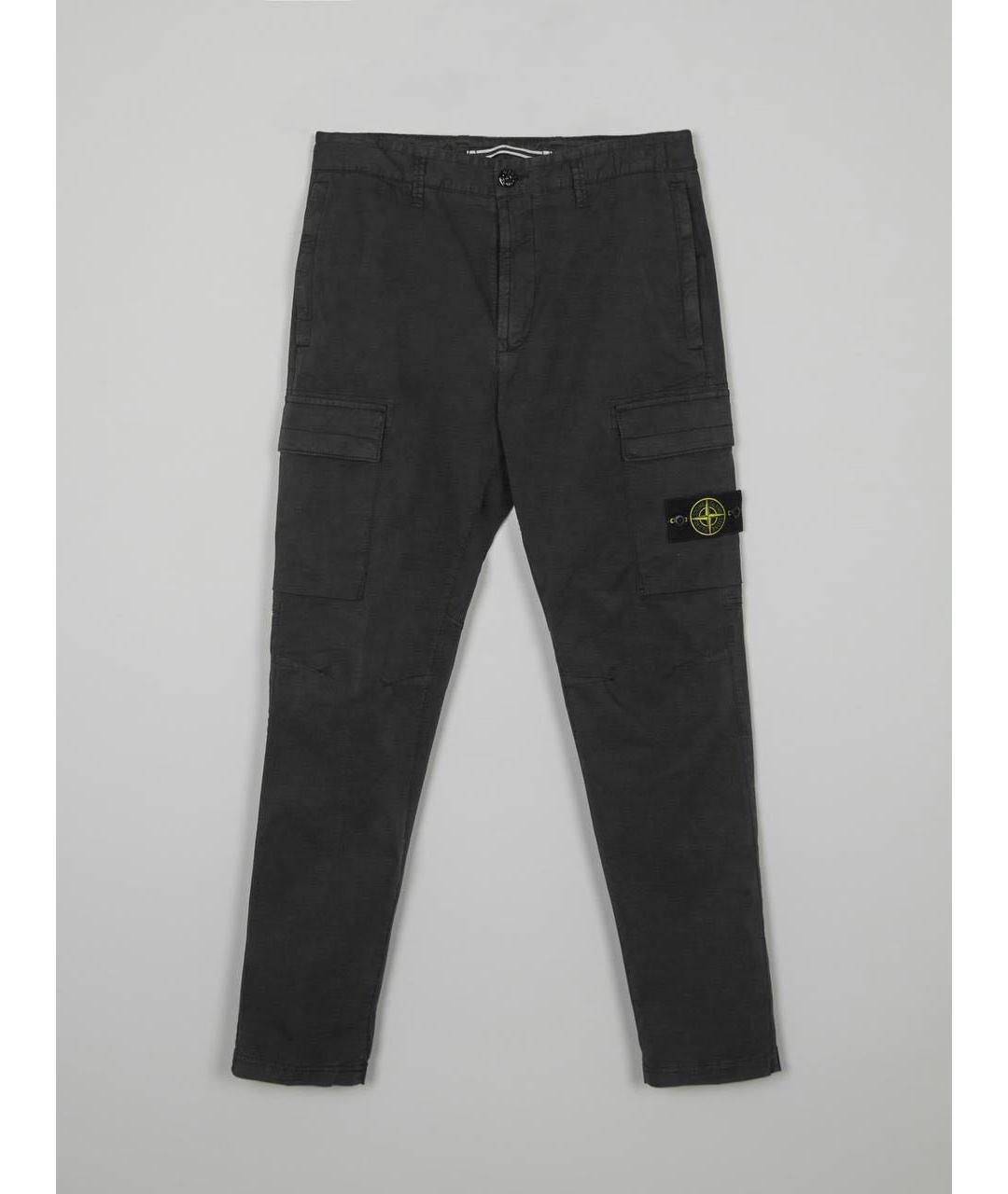 STONE ISLAND Хлопко-эластановые повседневные брюки, фото 8