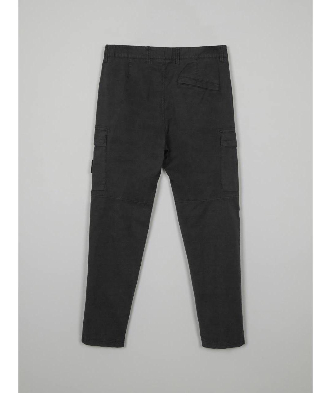 STONE ISLAND Хлопко-эластановые повседневные брюки, фото 2