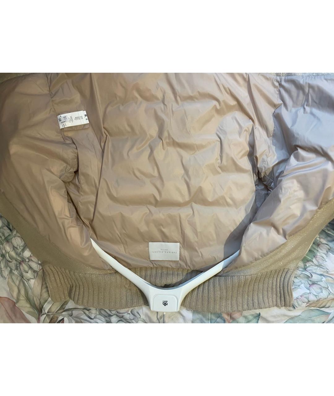 FABIANA FILIPPI Бежевый кашемировый пуховик, фото 6
