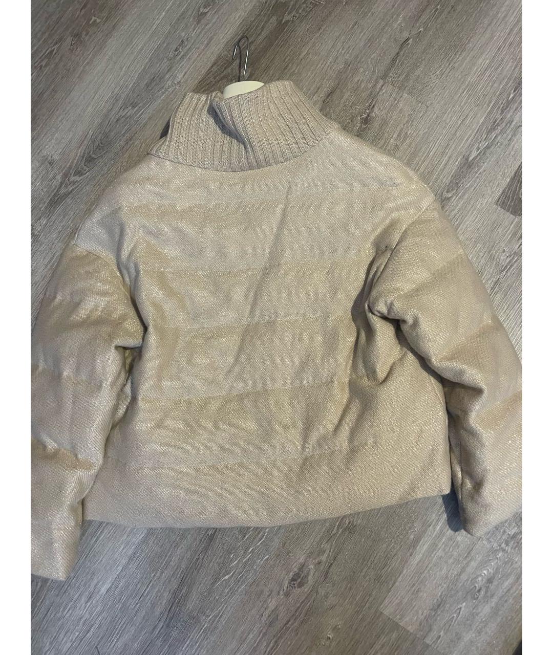 FABIANA FILIPPI Бежевый кашемировый пуховик, фото 5