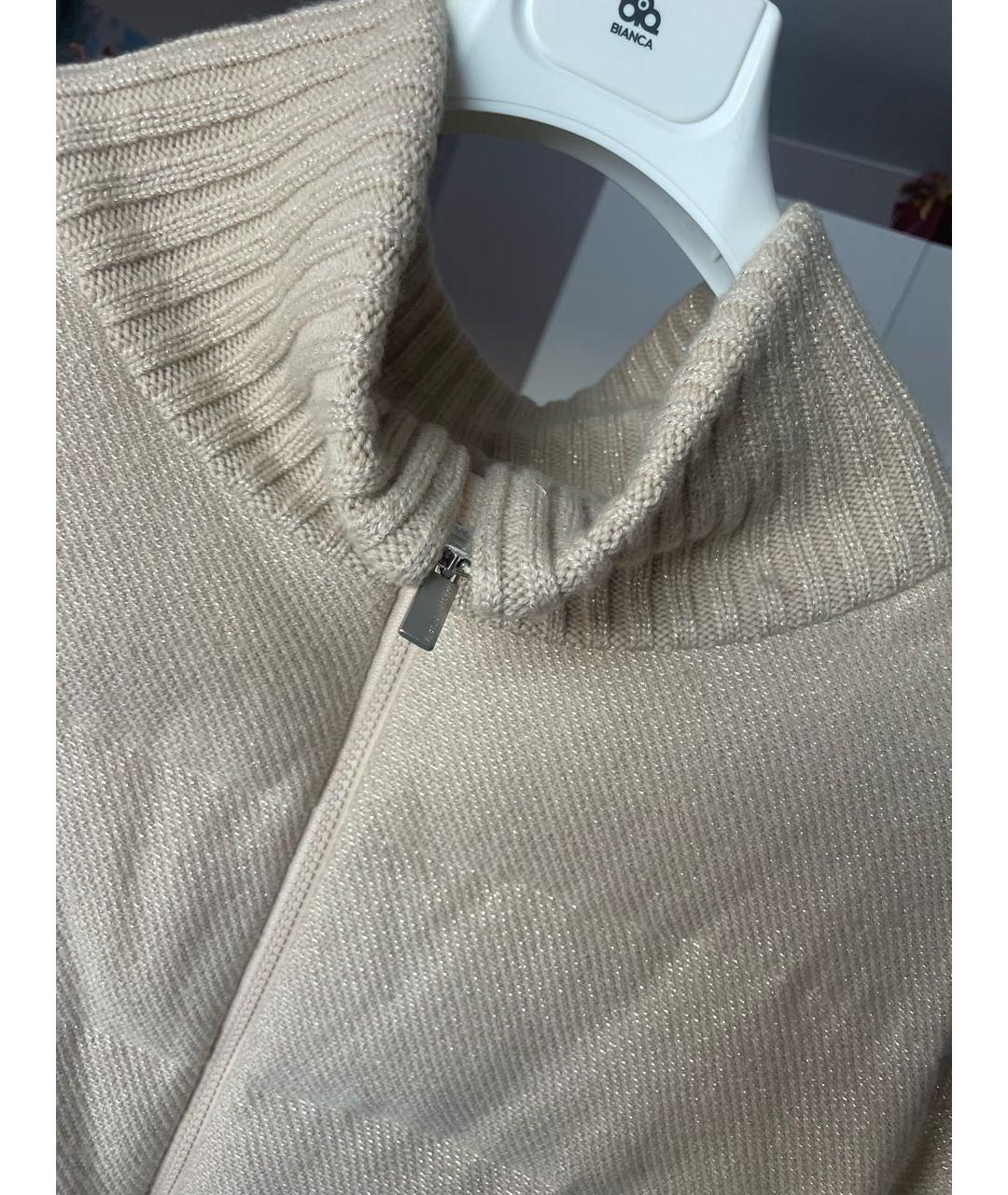 FABIANA FILIPPI Бежевый кашемировый пуховик, фото 3