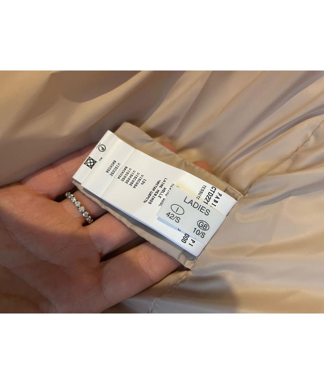 FABIANA FILIPPI Бежевый кашемировый пуховик, фото 7