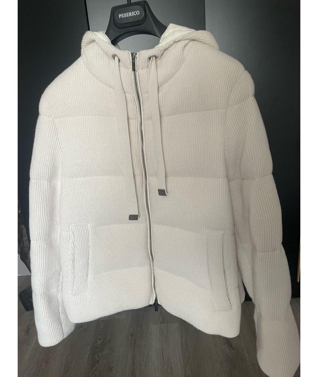 PESERICO Бежевый кашемировый пуховик, фото 7