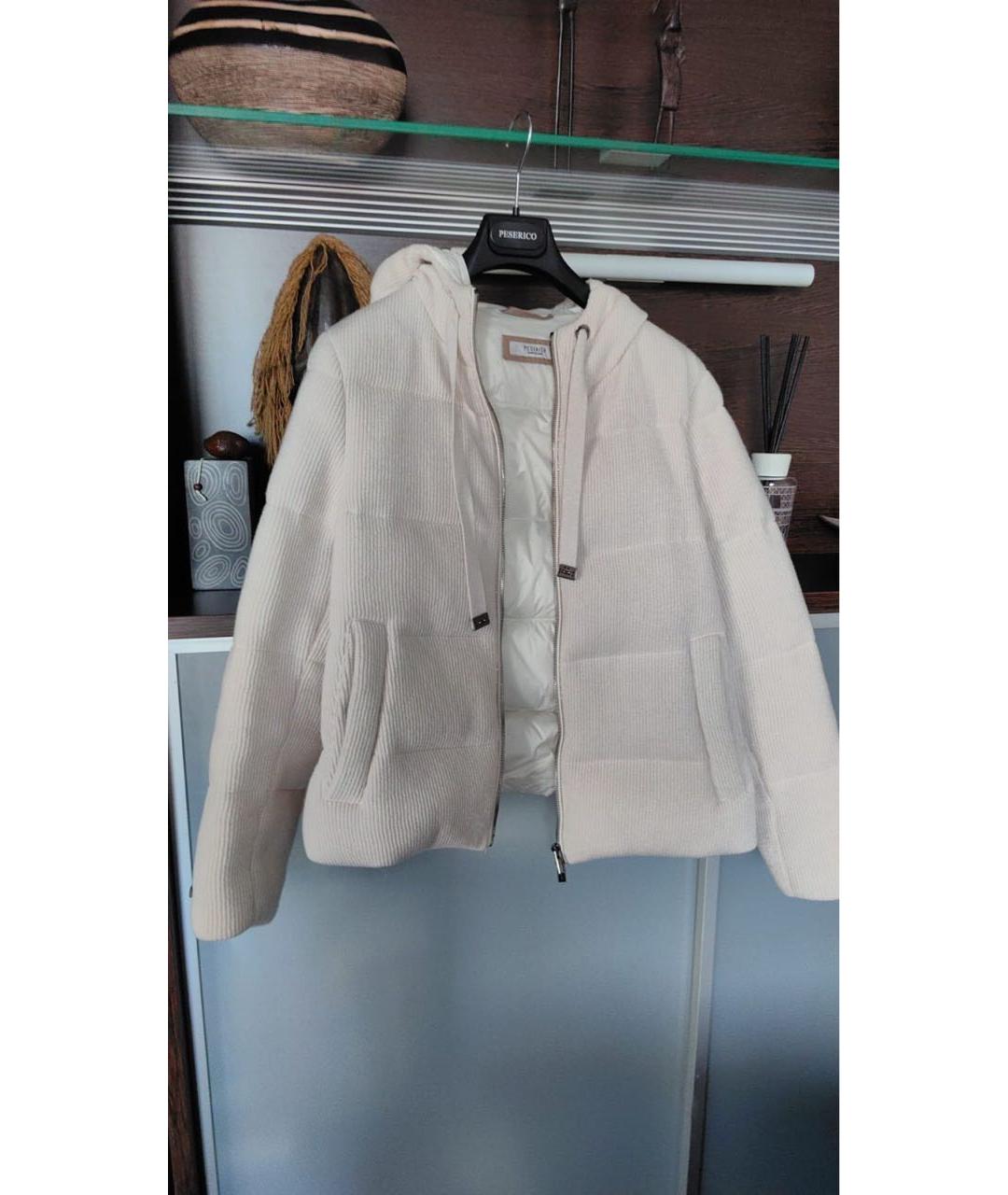 PESERICO Бежевый кашемировый пуховик, фото 5