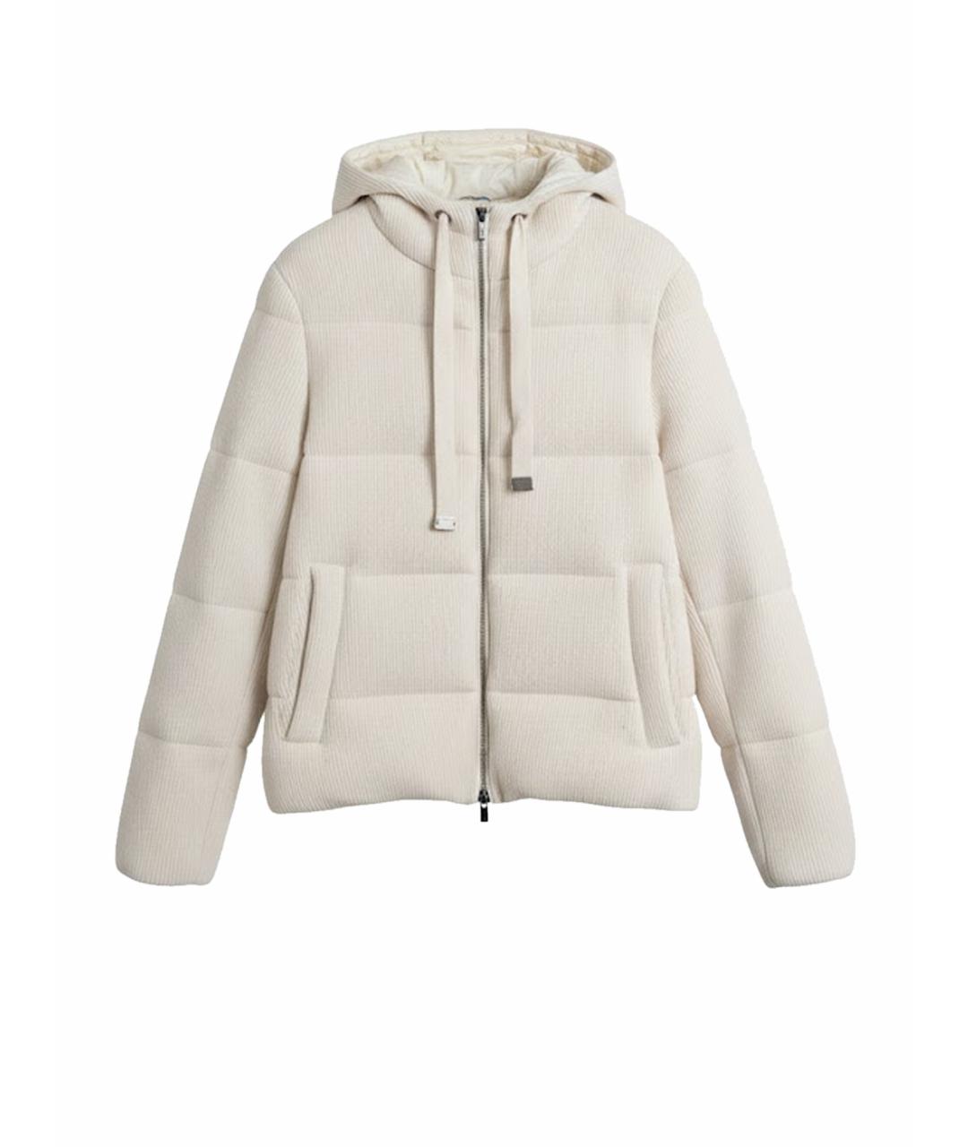 PESERICO Бежевый кашемировый пуховик, фото 1