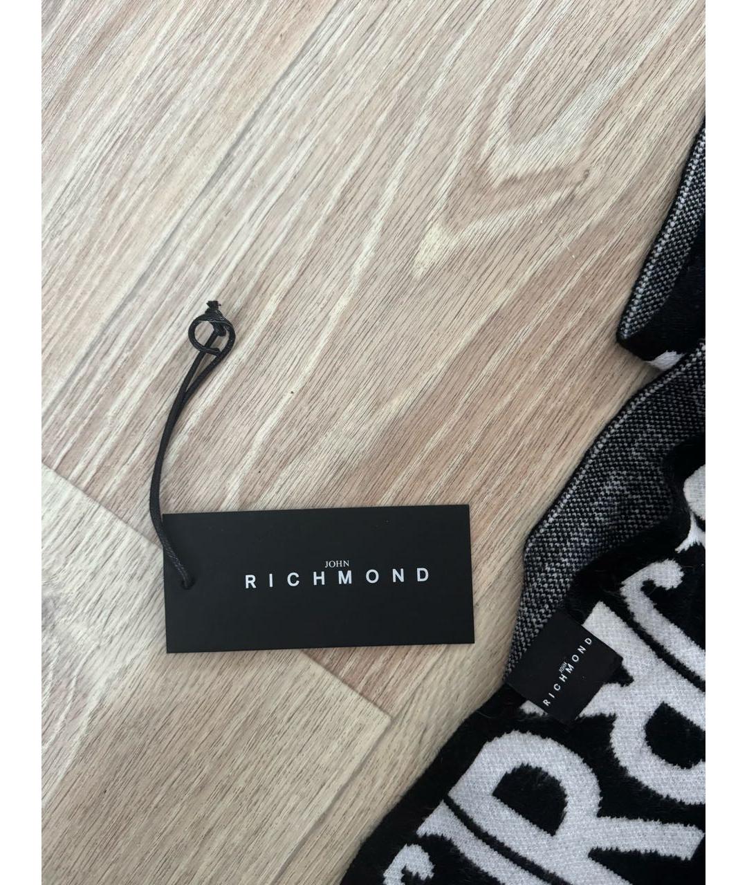 JOHN RICHMOND Черный шарф, фото 2