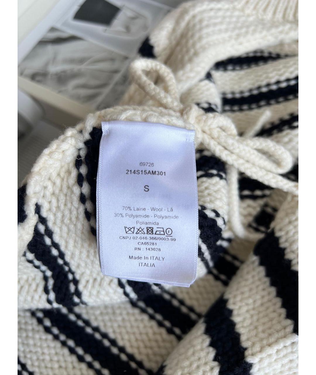 CHRISTIAN DIOR Бежевый джемпер / свитер, фото 5