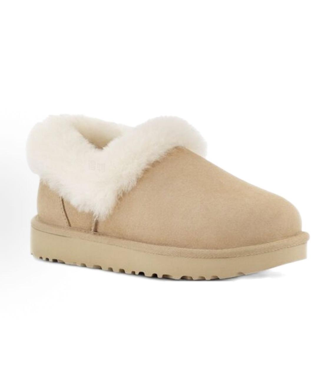 UGG AUSTRALIA Бежевые замшевые ботинки, фото 2