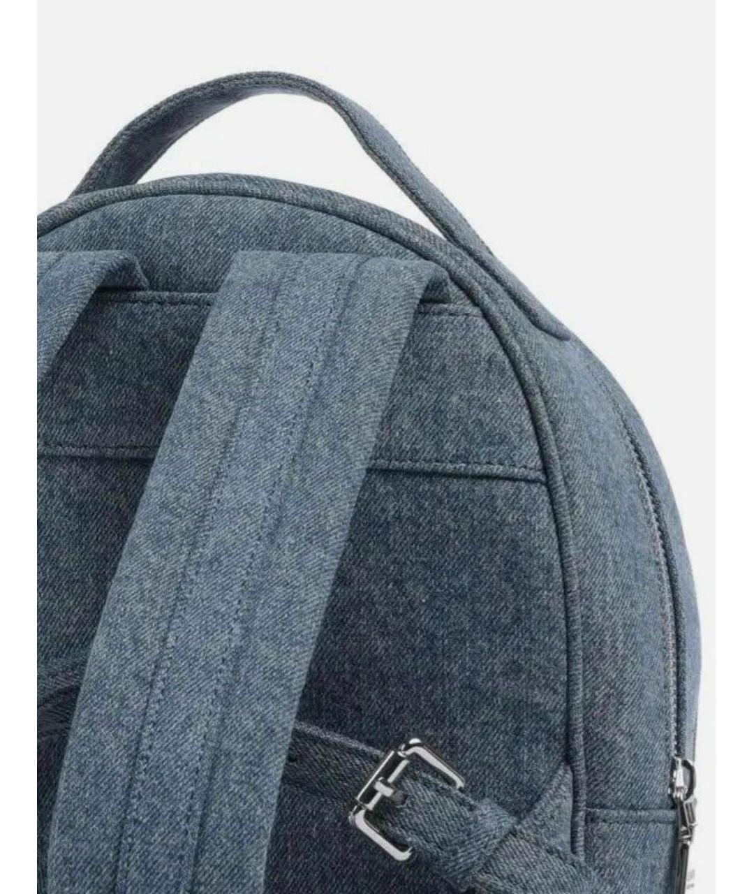 LOVE MOSCHINO Синий тканевый рюкзак, фото 5