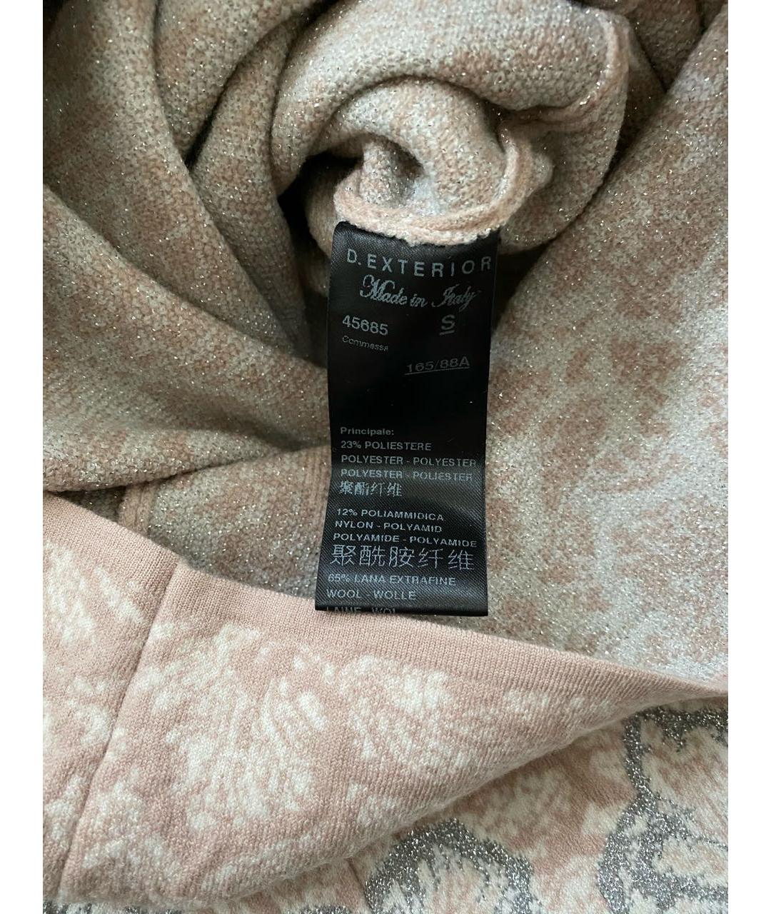 D.EXTERIOR Розовое шерстяное повседневное платье, фото 8