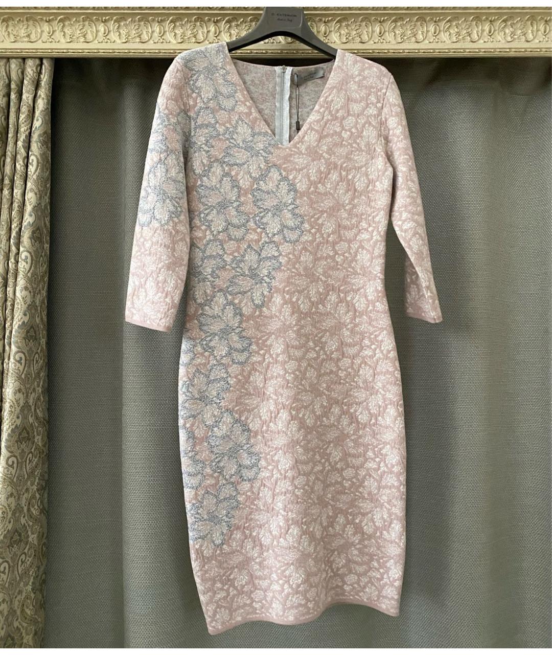 D.EXTERIOR Розовое шерстяное повседневное платье, фото 9