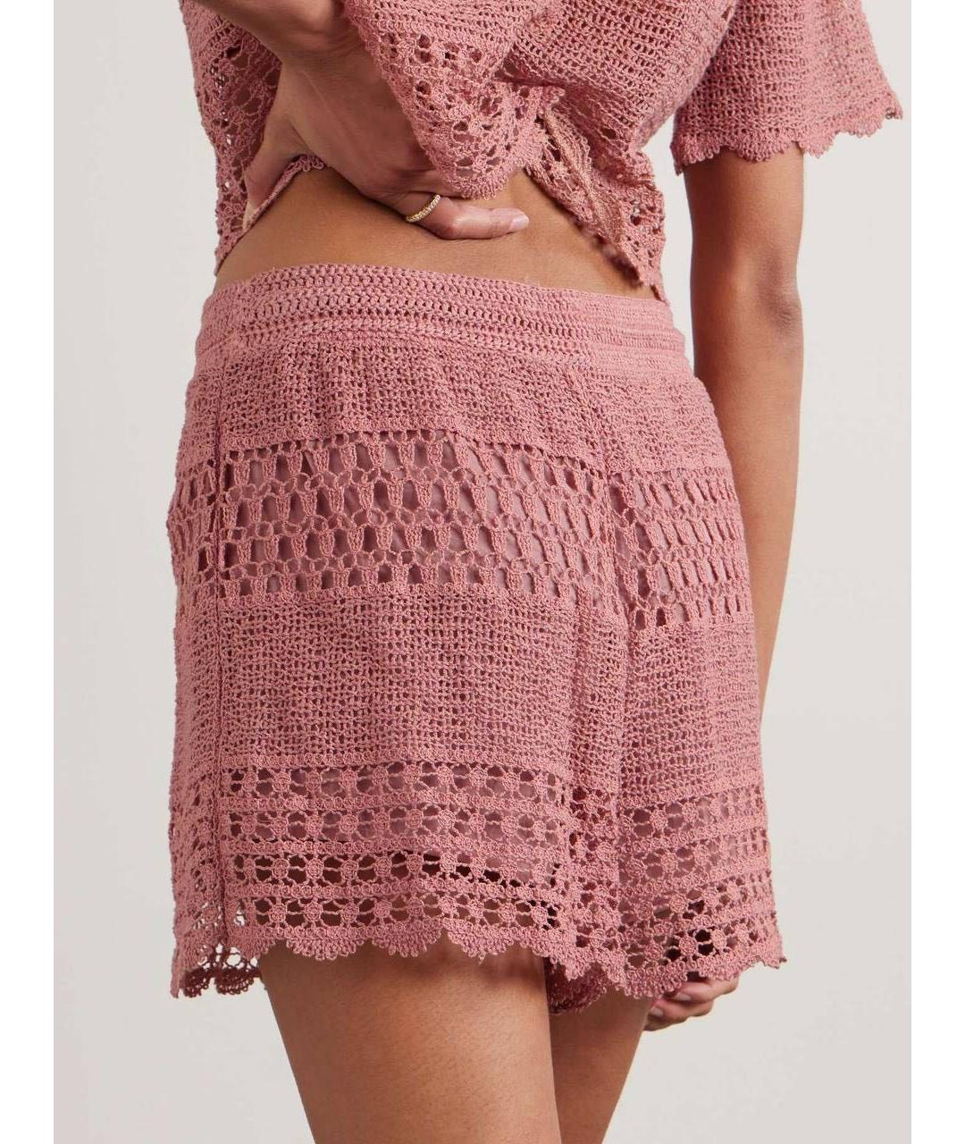 ZIMMERMANN Коралловые хлопковые шорты, фото 3