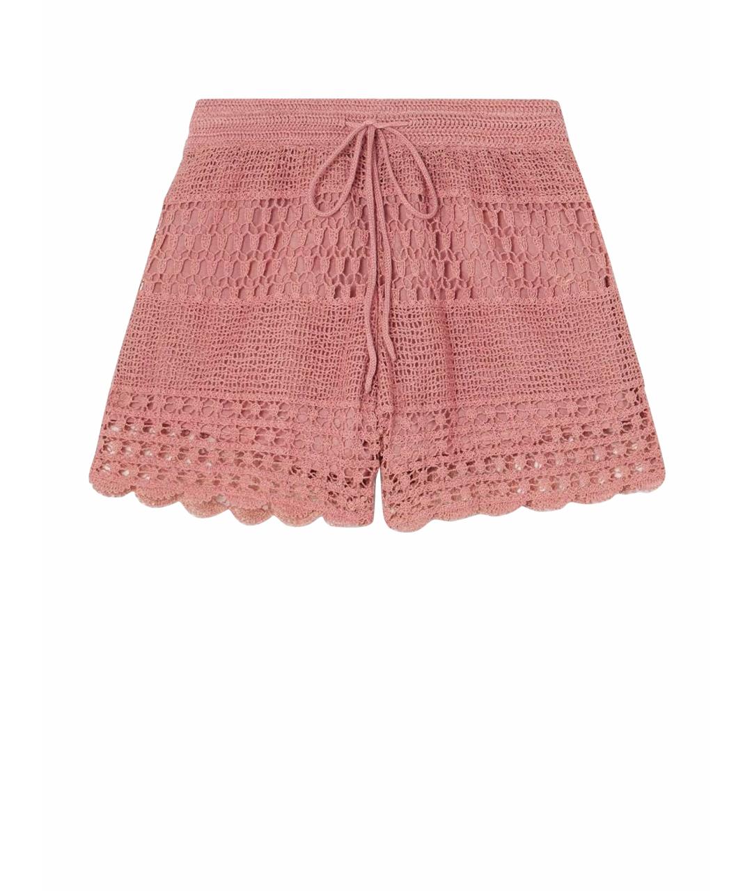 ZIMMERMANN Коралловые хлопковые шорты, фото 1