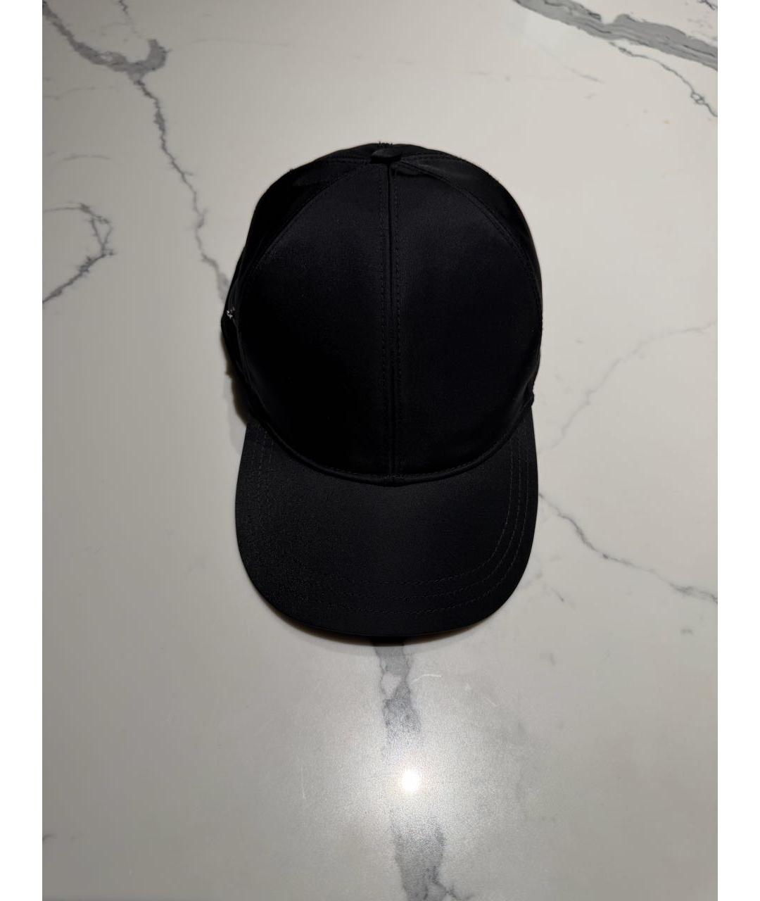 PRADA Черная синтетическая кепка, фото 2