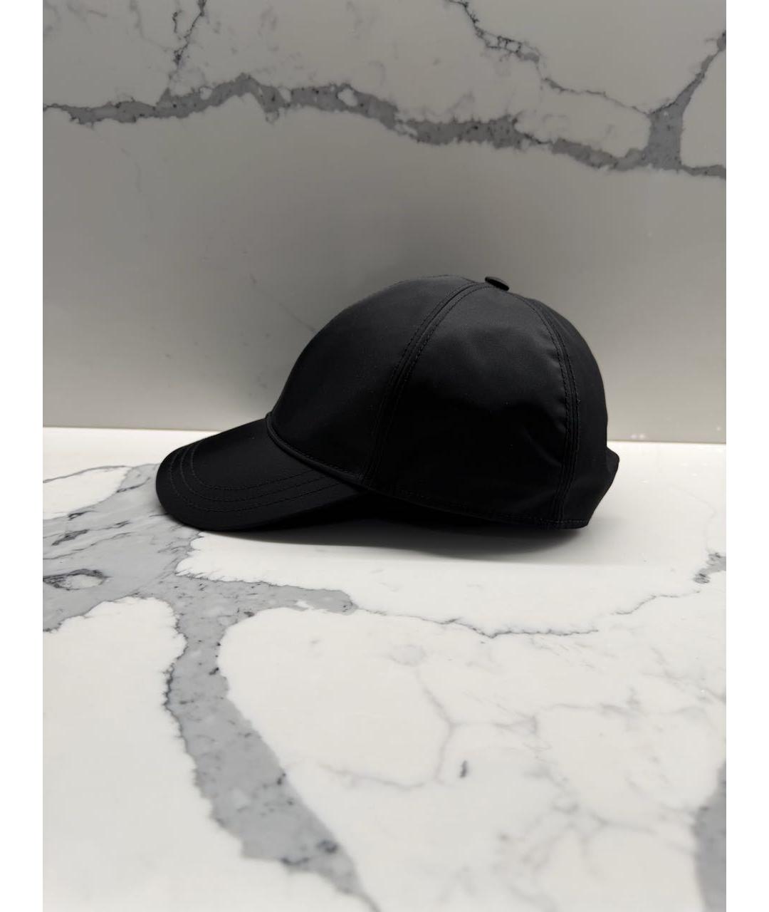 PRADA Черная синтетическая кепка, фото 3