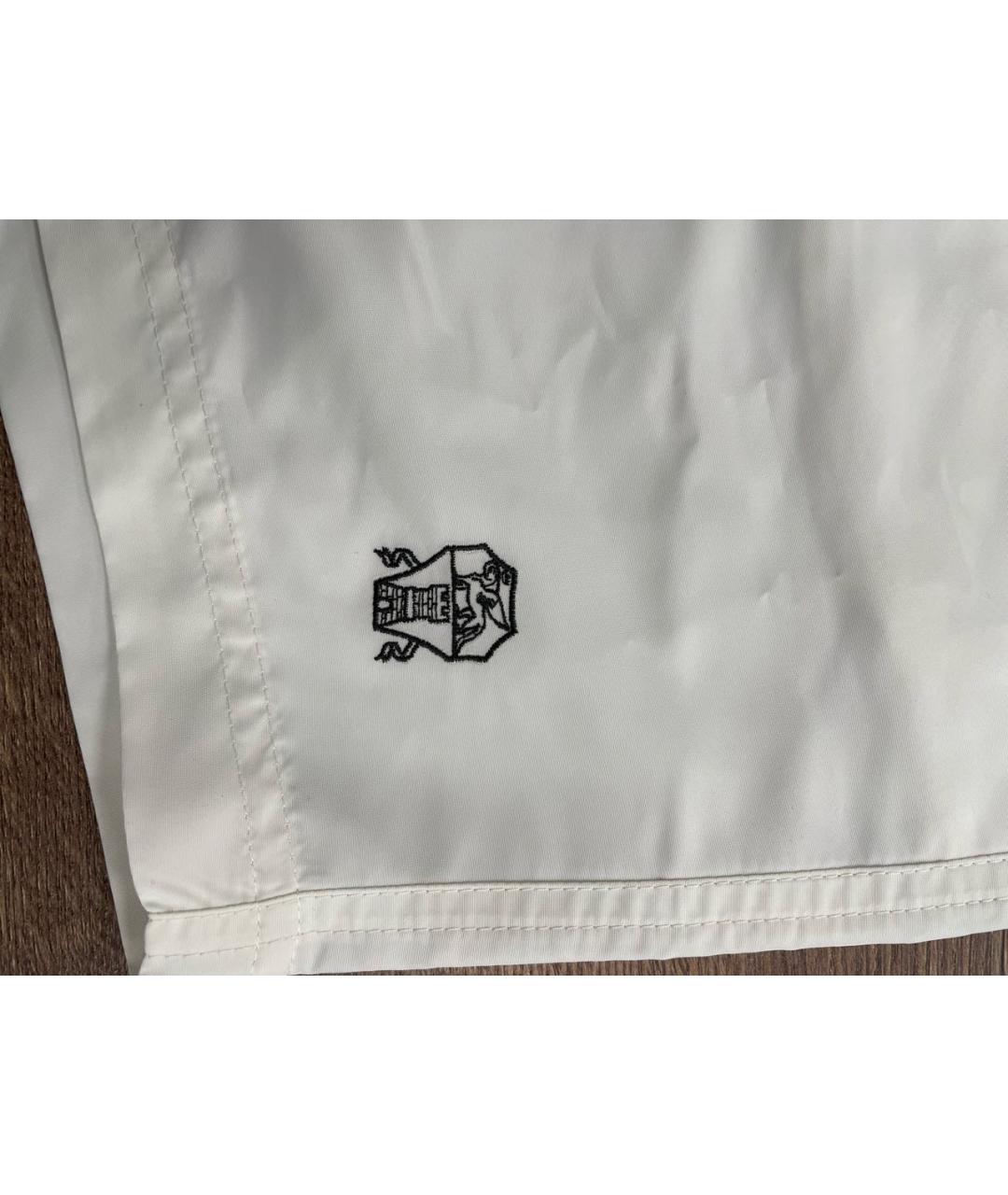 BRUNELLO CUCINELLI Бежевые синтетические плавки, фото 4