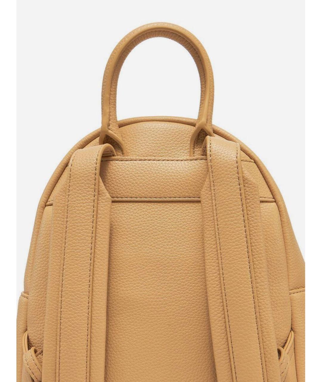 LOVE MOSCHINO Бежевый рюкзак из искусственной кожи, фото 5