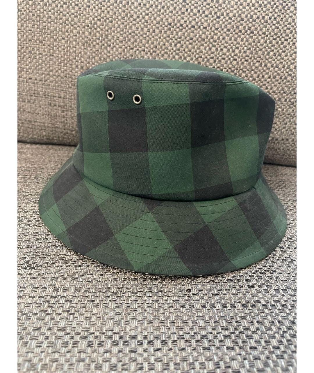CHRISTIAN DIOR Зеленая хлопковая панама, фото 4