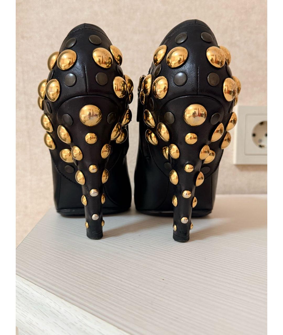 GUCCI Черные кожаные ботильоны, фото 5