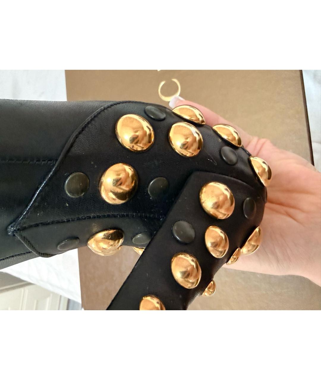 GUCCI Черные кожаные ботильоны, фото 7