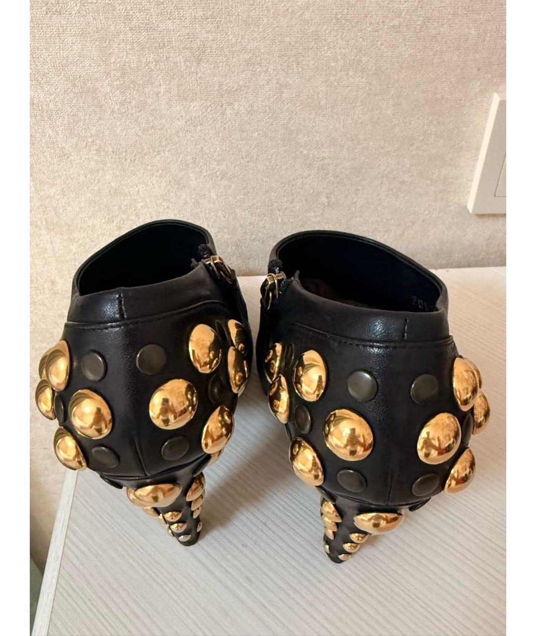 GUCCI Черные кожаные ботильоны, фото 4