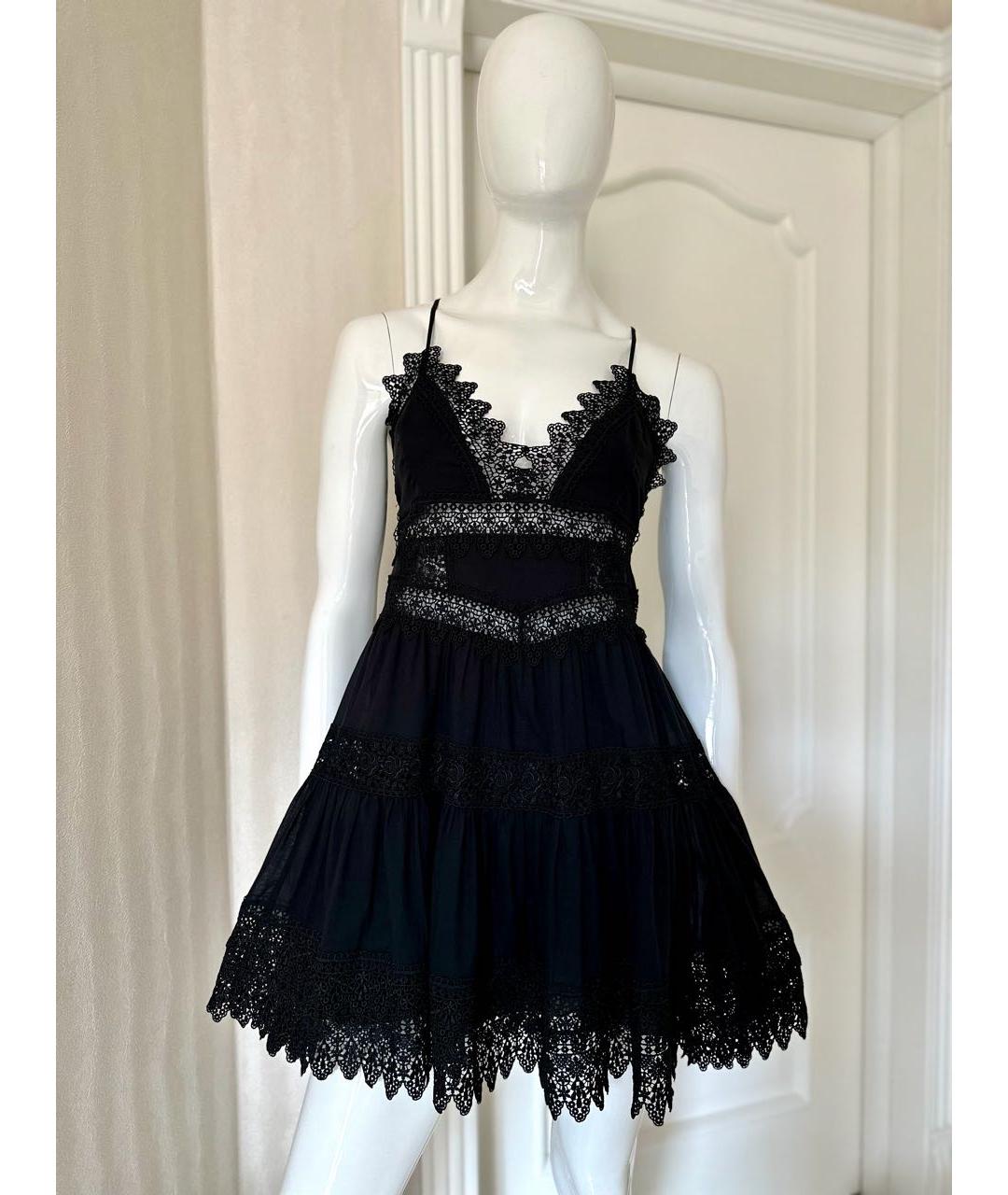 CHARO RUIZ Черный хлопковый сарафан, фото 3