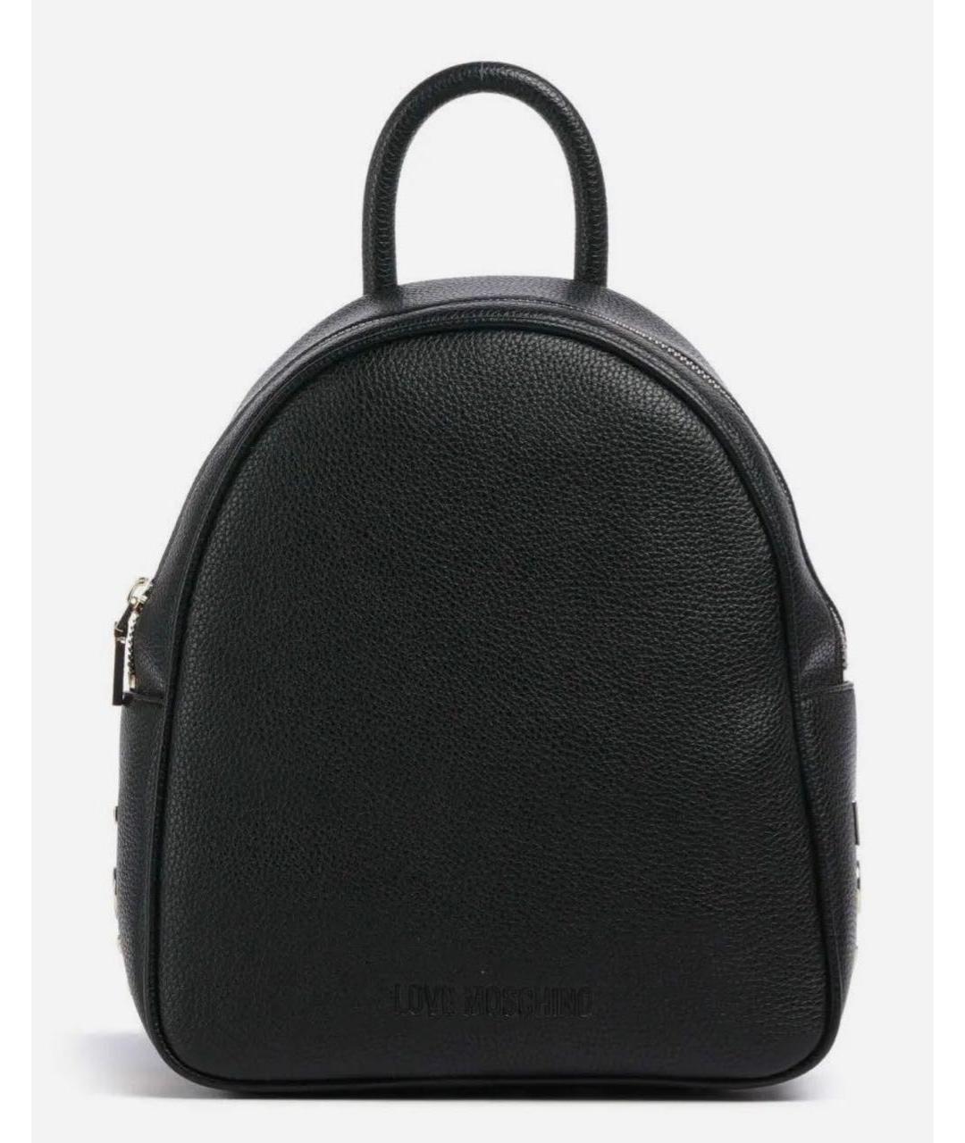 LOVE MOSCHINO Черный рюкзак из искусственной кожи, фото 5