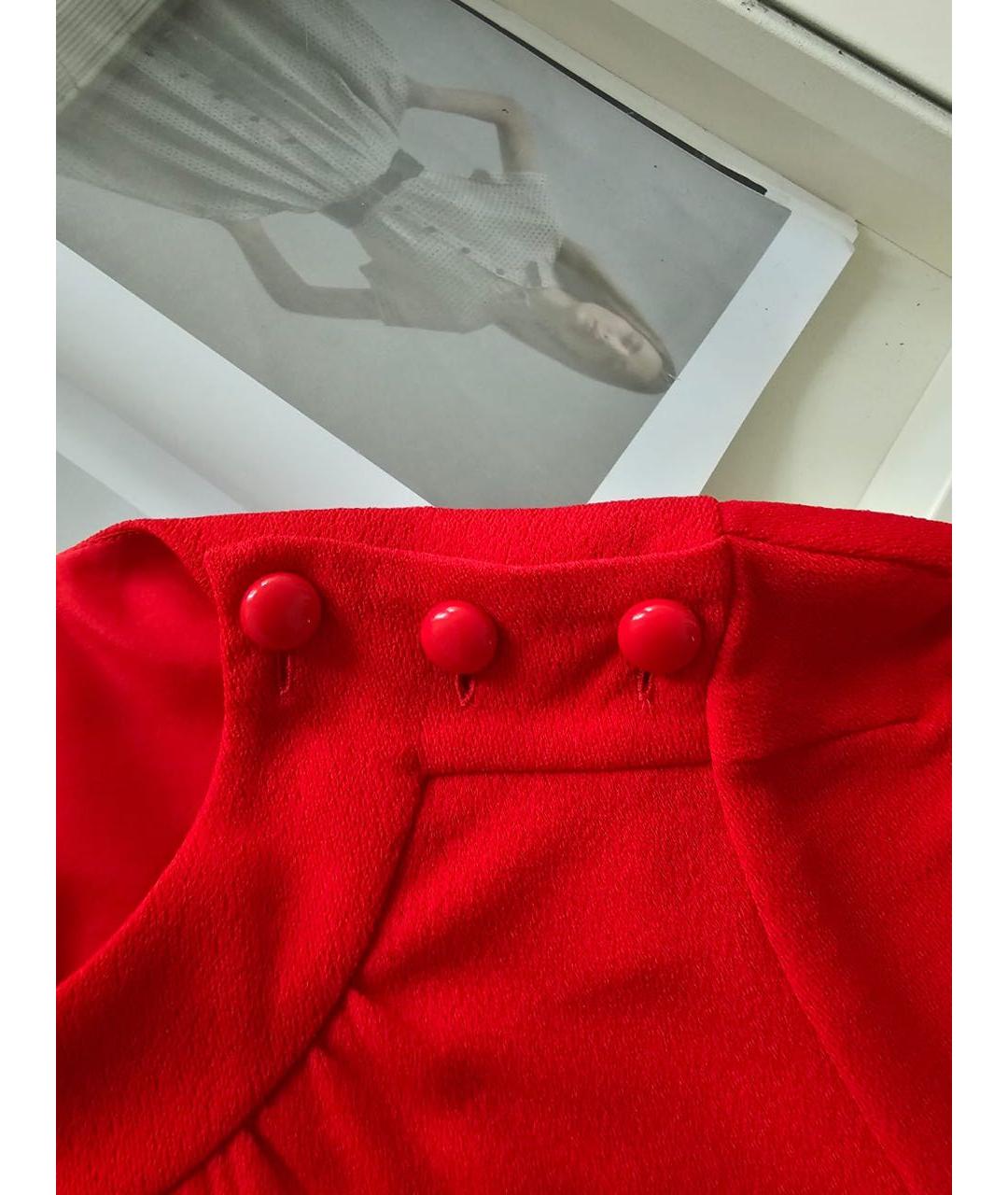 LOUIS VUITTON Красное вискозное повседневное платье, фото 6