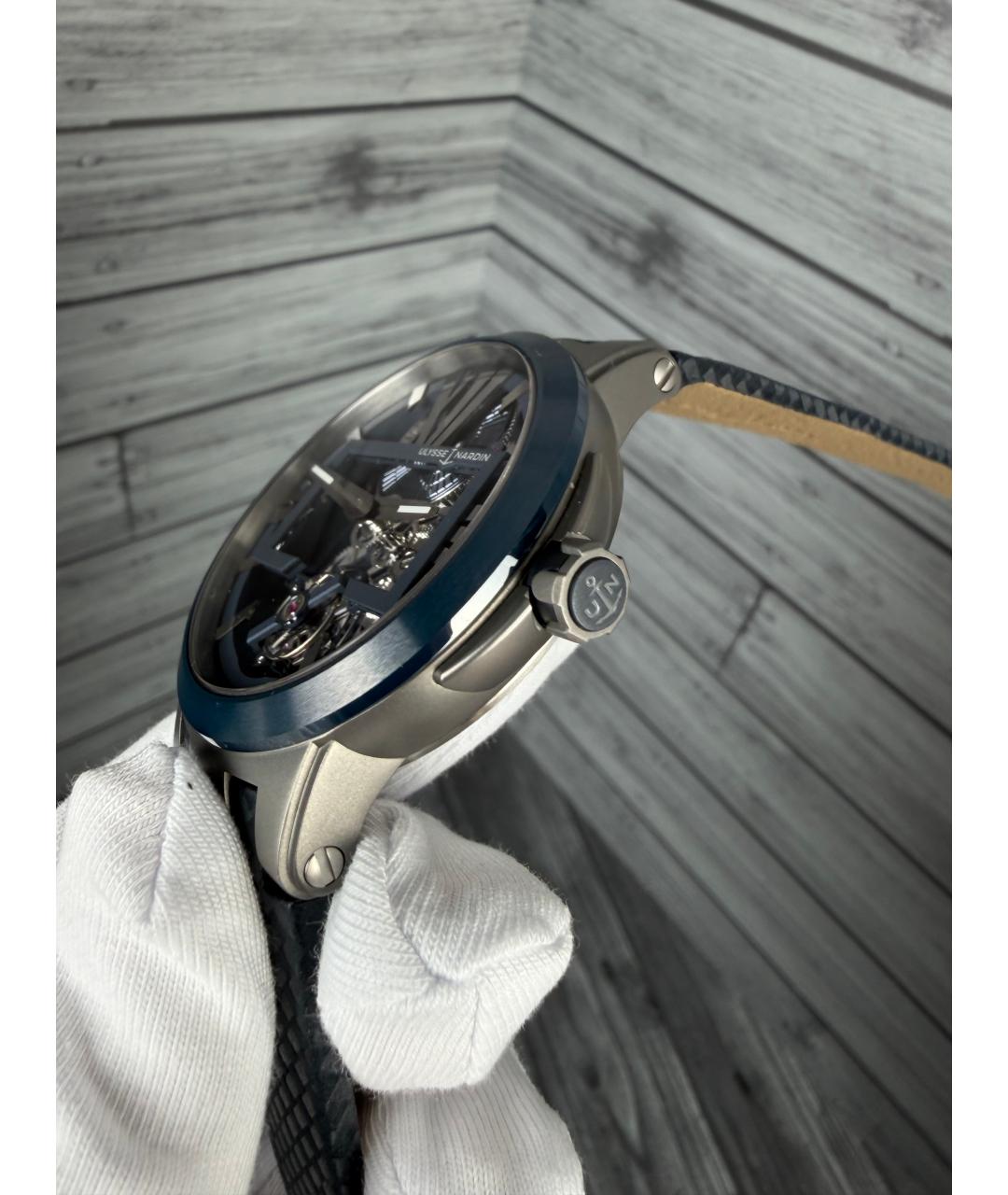 Ulysse Nardin Темно-синие часы, фото 4