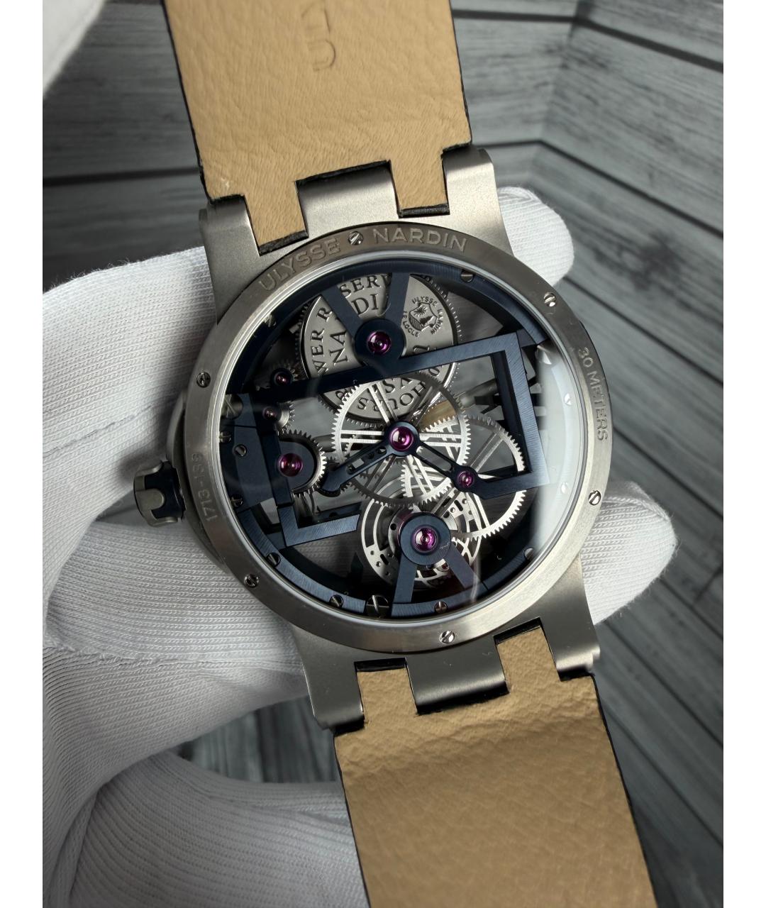 Ulysse Nardin Темно-синие часы, фото 8