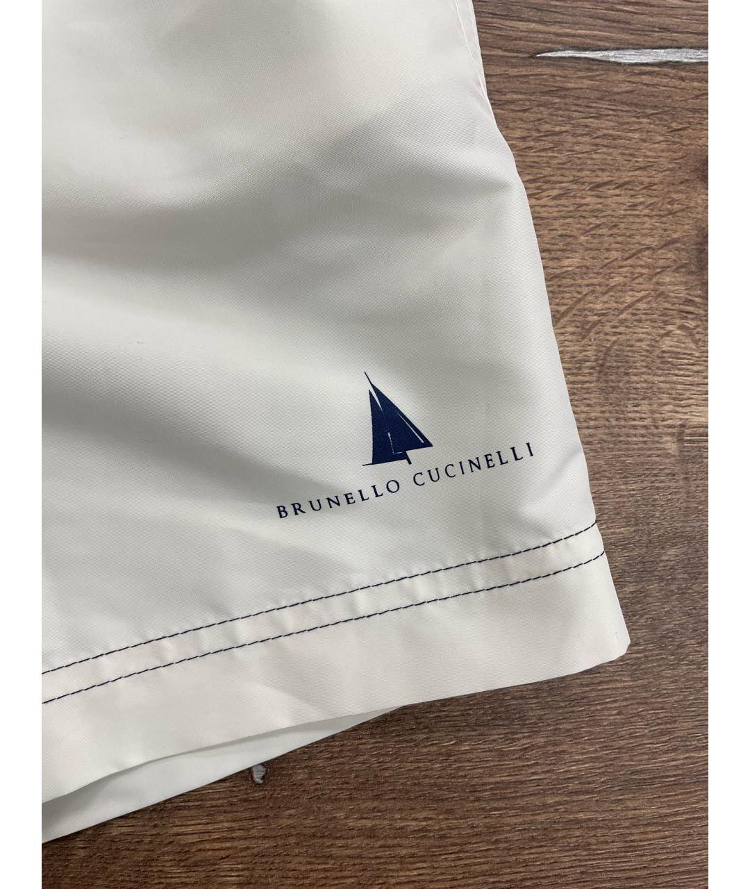 BRUNELLO CUCINELLI Бежевые синтетические плавки, фото 4