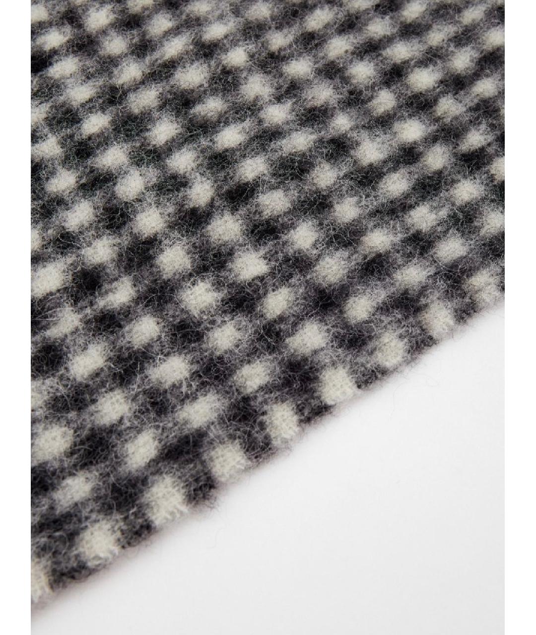 NO. 21 Черный шерстяной шарф, фото 3