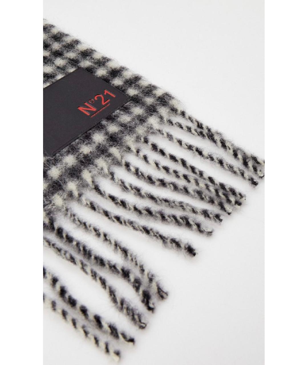 NO. 21 Черный шерстяной шарф, фото 2