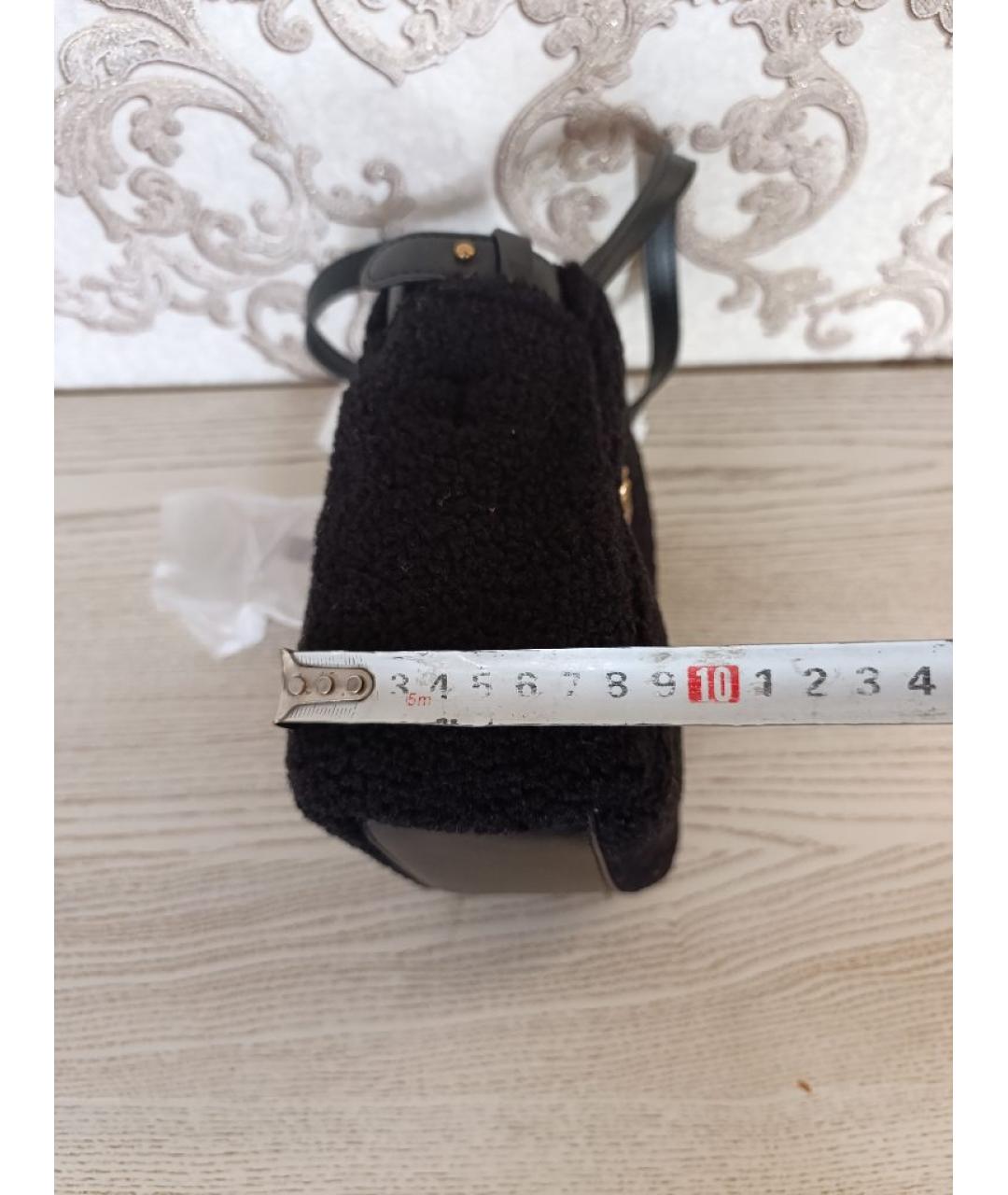 PINKO Черная кожаная сумка тоут, фото 3