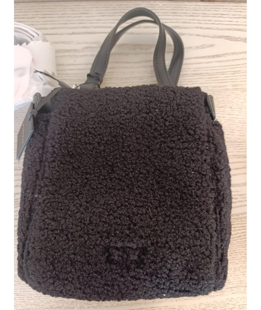 PINKO Черная кожаная сумка тоут, фото 2