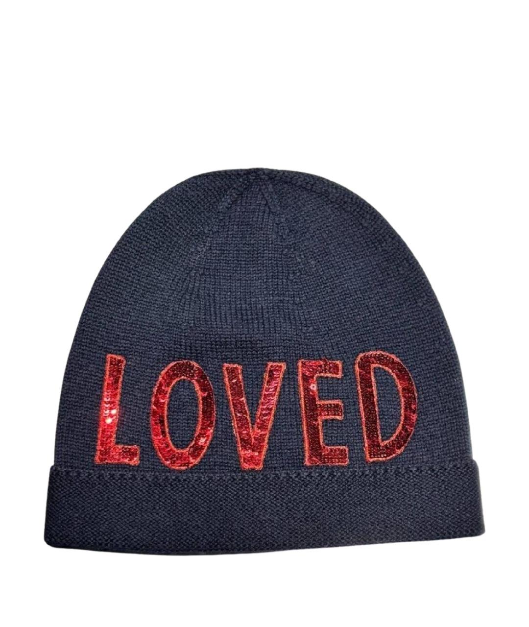 GUCCI Темно-синяя шерстяная шапка, фото 1